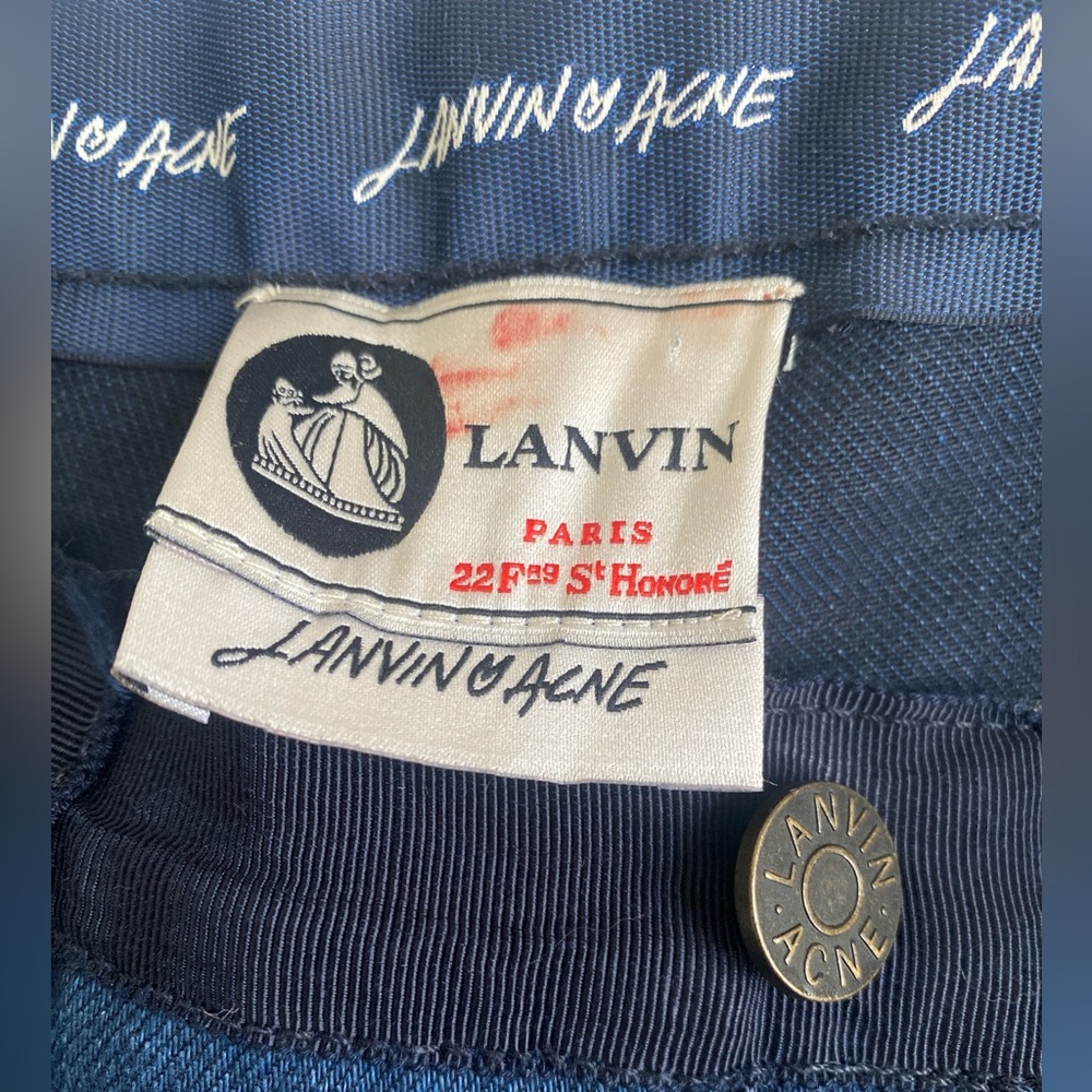 LANVIN Paris x Acne Denim Jeans SS09 Albert Elbaz Opening Ceremony Rare to Find✨ - Picture 11 of 16